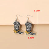 Personalized Retro Western Rose Boots Metal Alloy – Meaningful Gifts — 7