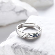 Original Bird And Fish Couple Ring Plated 925 – Gifts for Couples — 3