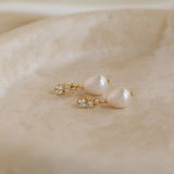 Pearl Copper-plated Gold Micro Inlaid Zircon Women's – Stylish Gifts — 3