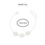 Luminous Copper Flower Piece Silver Drip Bracelet – Jewelry Gift Ideas — 7