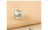 Romantic Ceramic Flower Rose Diamond Metal Alloy – Gifts for Couples — 5