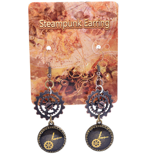 Creative Personality Gear Pendant Alloy Earrings – Jewelry Gift Ideas — 2