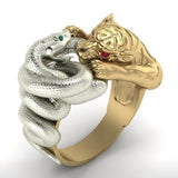 Electroplated Two-color Ring Men's Hand Accessories – Stylish Gifts — 3