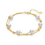 Women's Fashion Pearl Gold Bracelet – Stylish Gifts — 12