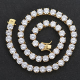Tennis Necklace 8mm Copper Microinset Zircon – Jewelry Gift Ideas — 1
