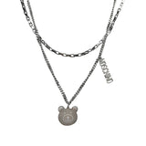 Retro Hip Hop Niche Design Bear Necklace Women – Jewelry Gift Ideas — 2