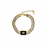 Minimalist Retro Mirror Shell Square Brand – Jewelry Gift Ideas — 16