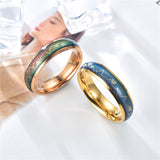 Korean Style ECG Couple Ring Stainless Steel Heartbeat – Stylish Gifts — 3