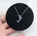Gradual Flashing Blue Diamond Dolphin Female – Jewelry Gift Ideas — 2