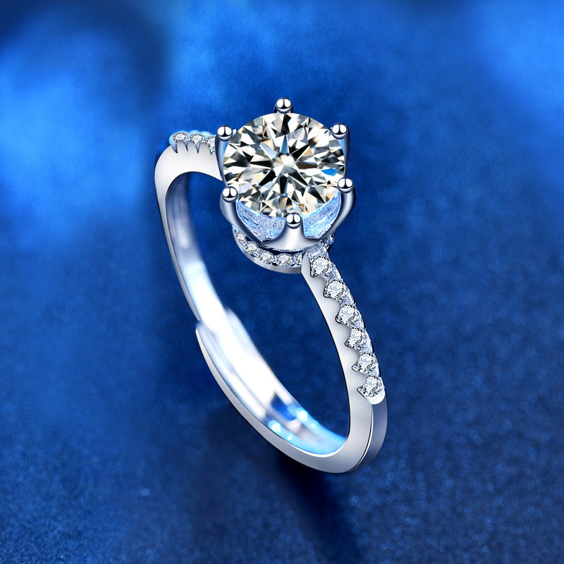 Carat Crown Diamond Ring Fashion Personality Simple – Stylish Gifts — 1