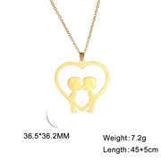 18k Real Gold Electroplated Love Men's Kiss – Jewelry Gift Ideas — 5