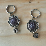 Vintage Round Purple Natural Stone National Style – Stylish Gifts — 5