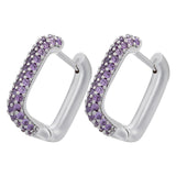 Gold And Silver Small Hoop Crystal Women's Rainbow – Stylish Gifts — 19