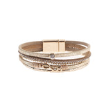Women's Punk Style Multi-layer Diamond Leather – Stylish Gifts — 4