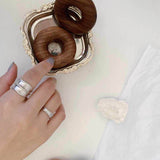 S925 Silver Irregular Bump Matte Brushed Ring – Practical Gifts — 7