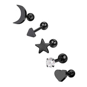 Geometric Stainless Steel Zircon Earrings – Stylish Gifts — 12
