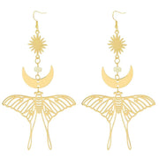 Fashion Exaggerated Moon Butterfly Metal Earrings – Stylish Gifts — 6