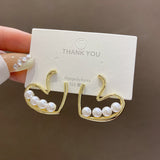 Silver Post Vintage French Pearl Earrings – Stylish Gifts — 2
