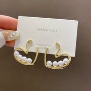 Silver Post Vintage French Pearl Earrings – Stylish Gifts — 2
