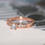 Fashion Women's Gold Plated Zircon Ring – Stylish Gifts — 4