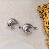 Crescent Semicircle Hollow Earrings – Unique Gift Ideas — 2