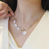 Retro Sterling Silver Baroque Pearl Necklace – Jewelry Gift Ideas — 1