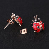 Japanese And Korean Retro Cute Fashion LADYBIRD Stud – Stylish Gifts — 12