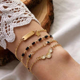 Ethnic Style Rice Bead Daisy Bracelet Set – Stylish Gifts — 2