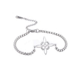Titanium Steel Cut Hollow Witch Knot Bracelet – Jewelry Gift Ideas — 13