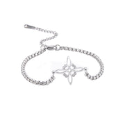 Titanium Steel Cut Hollow Witch Knot Bracelet – Jewelry Gift Ideas — 13