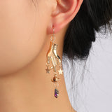 Vintage Creative Exaggerated Cross Drop Ruby Tassel – Stylish Gifts — 3