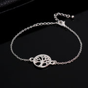 Geometric Round Hollow Tree Of Life Bracelet – Jewelry Gift Ideas — 4