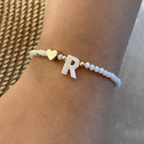 26 Letters White Shell Beaded Bracelet Women – Jewelry Gift Ideas — 17