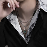 Titanium Steel Emerald Hip Hop Fashion Cool – Jewelry Gift Ideas — 3
