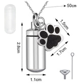 Titanium Steel Cylindrical Urn Pendant Memorial – Jewelry Gift Ideas — 8