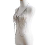 Fashion Multi Layered Fringe Diamond Body Chain – Stylish Gifts — 4