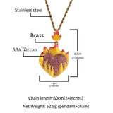 Oil Drip Love Sweater Pendant Necklace – Jewelry Gift Ideas — 6