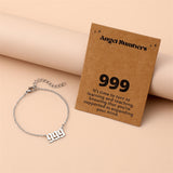 Creative Stainless Steel Angel Digital Bracelet – Jewelry Gift Ideas — 13