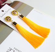 Long Elegant Tassel Earrings Diamond-embedded – Jewelry Gift Ideas — 1