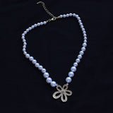 Women's Fashion Flower Bead Bow Necklace – Jewelry Gift Ideas — 3