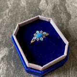 Rhombus Turquoise Natural Opal Opal Ring 925 – Unique Gift Ideas — 8