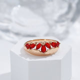 French Retro Red Zircon Ring – Special Occasion Gifts — 5