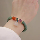 Korean Version Chalcedony Lotus Shaped Bracelet – Jewelry Gift Ideas — 2