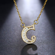 Fashion Temperament 26 Letter Zircon Necklace – Jewelry Gift Ideas — 13