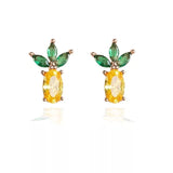 Cute Tropical Fruit Earrings For Women With Diamonds – Gifts for Her — 6