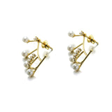 Natural Pearl Earrings Fashion OL Simple – Stylish Gifts — 2