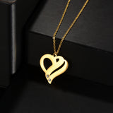 18k Gold Stainless Steel Heart-shaped Pendant – Jewelry Gift Ideas — 3