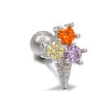 Lollipop Ice Cream Earrings 18K Real Gold Lock Ball – Thoughtful Gifts — 9