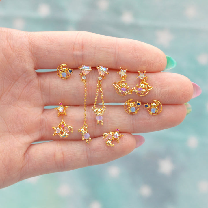 A Pair Of Cute Bear Series Earrings – Everyday Gifts — 1