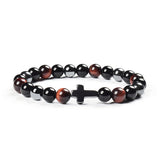 Colorful Tigereye Cross Agate Bracelet – Jewelry Gift Ideas — 16